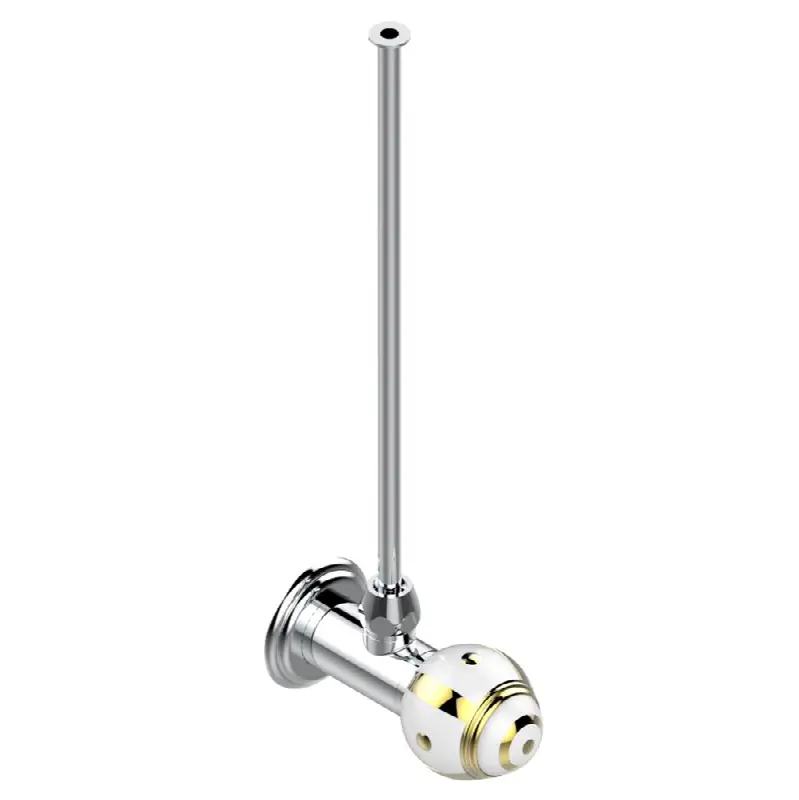 Angle supply valve with 3/8" adaptor set for toilet