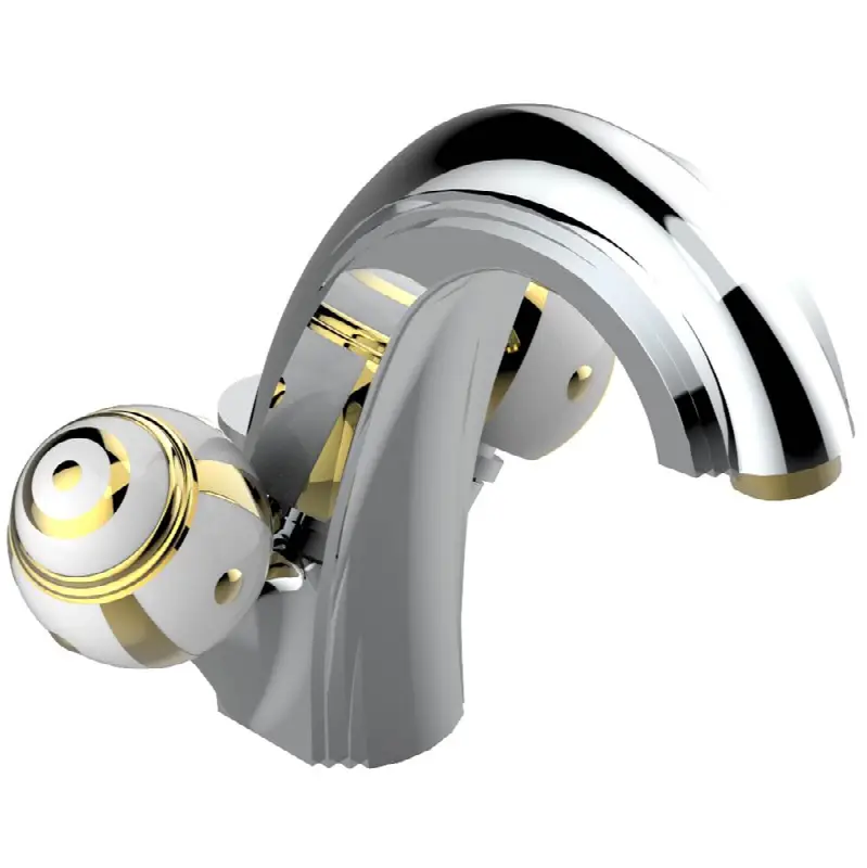 Single hole lavatory set with drain