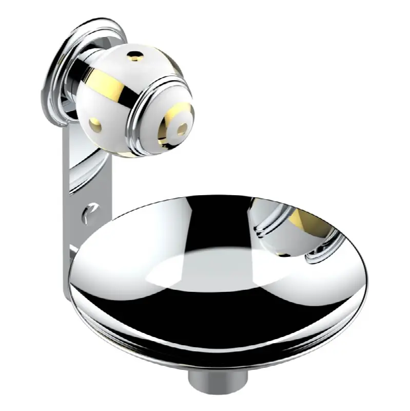 Soap dish, wall mounted, 6" diameter