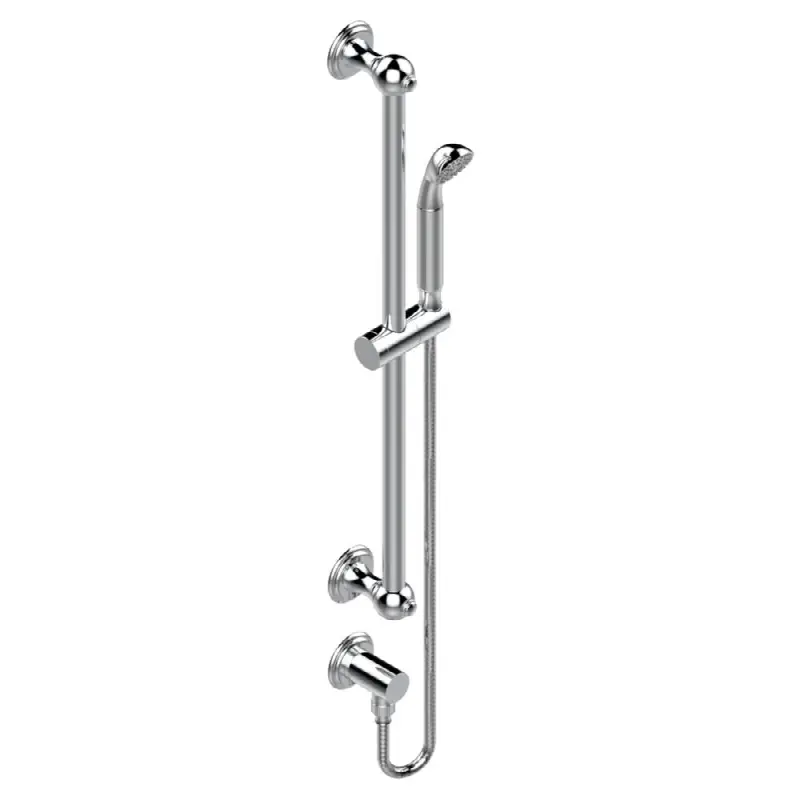 Slide bar with handhsower and elbow