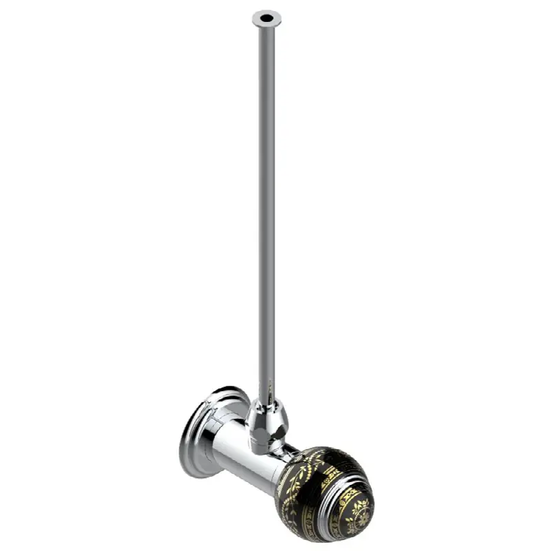 Angle supply valve with 3/8" adaptor set for toilet