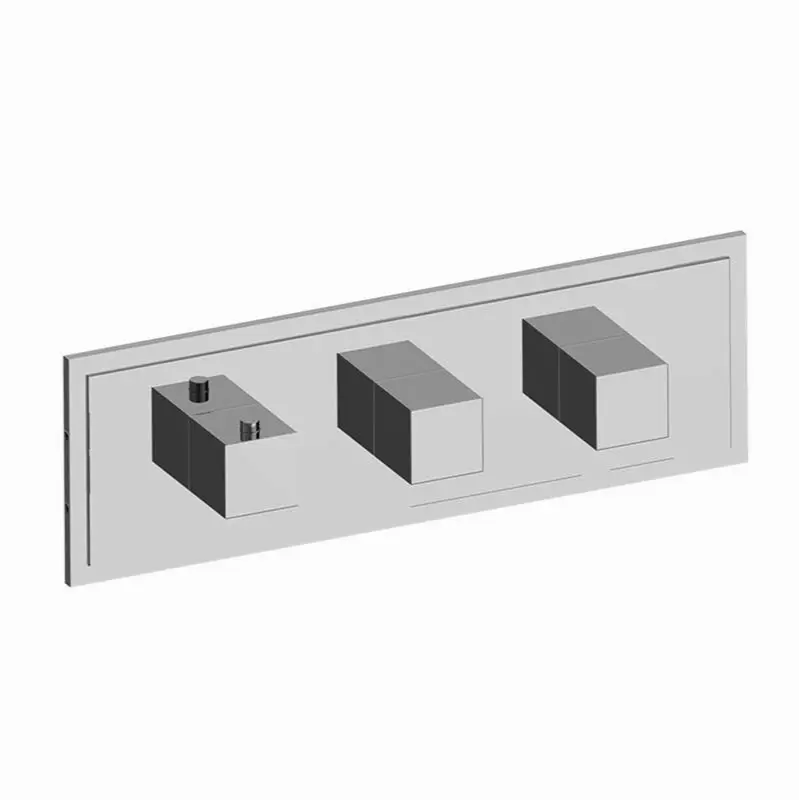 M-Series Transitional M-Series Valve Trim with Three Handles (Horizontal Orientation)