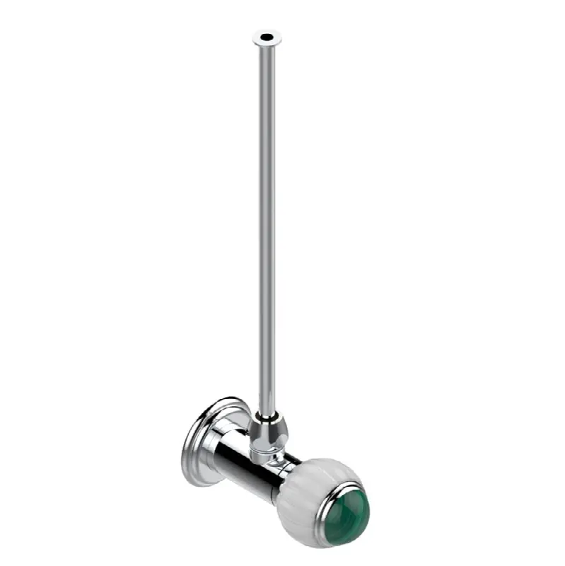 Angle supply valve with 3/8" adaptor set for toilet