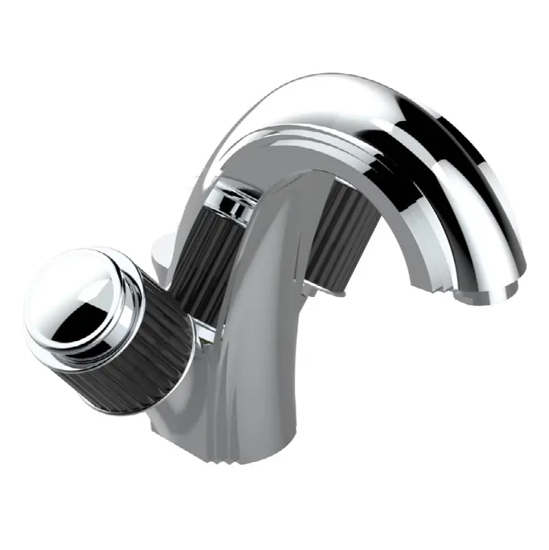 Single hole lavatory set with drain