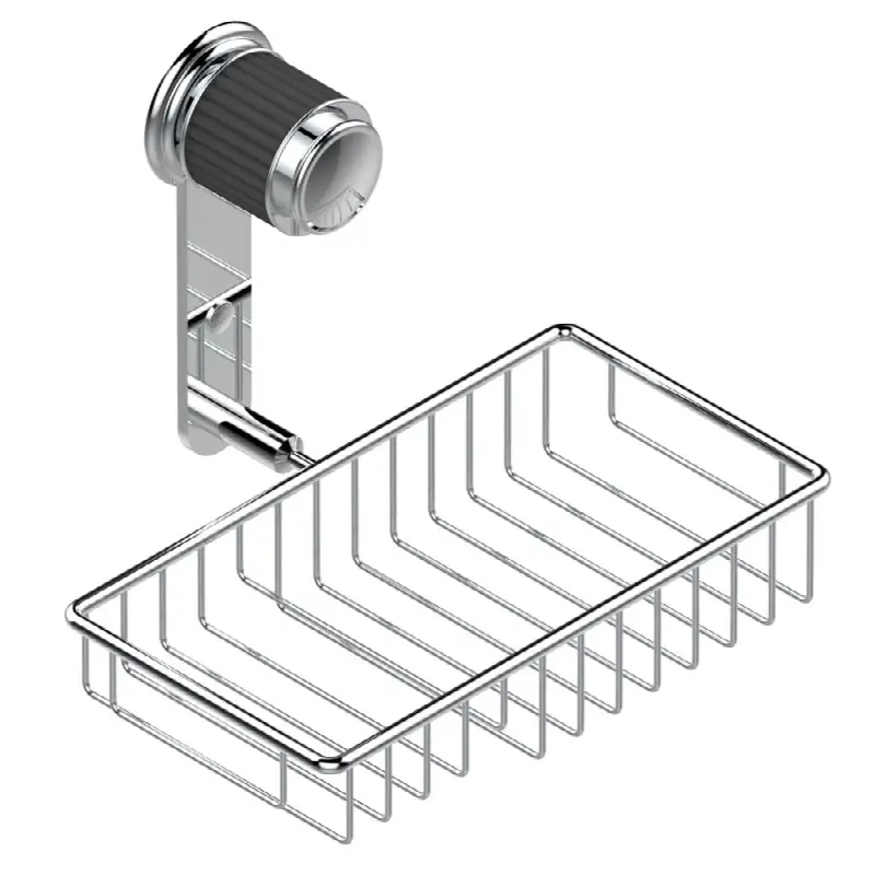 Soap and sponge holder, wall mounted