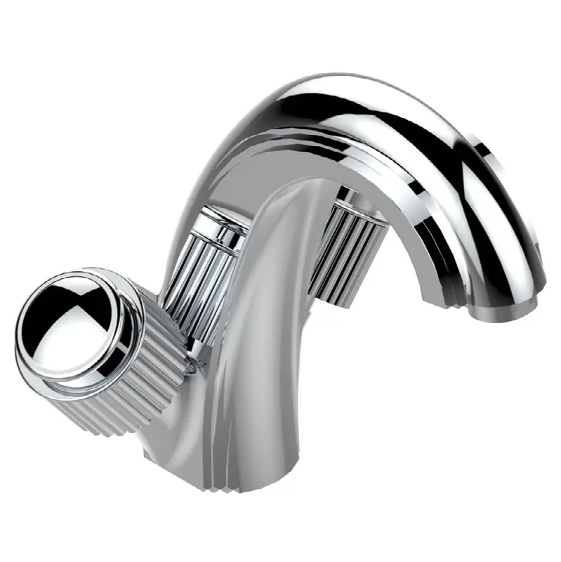 Single hole lavatory set with drain