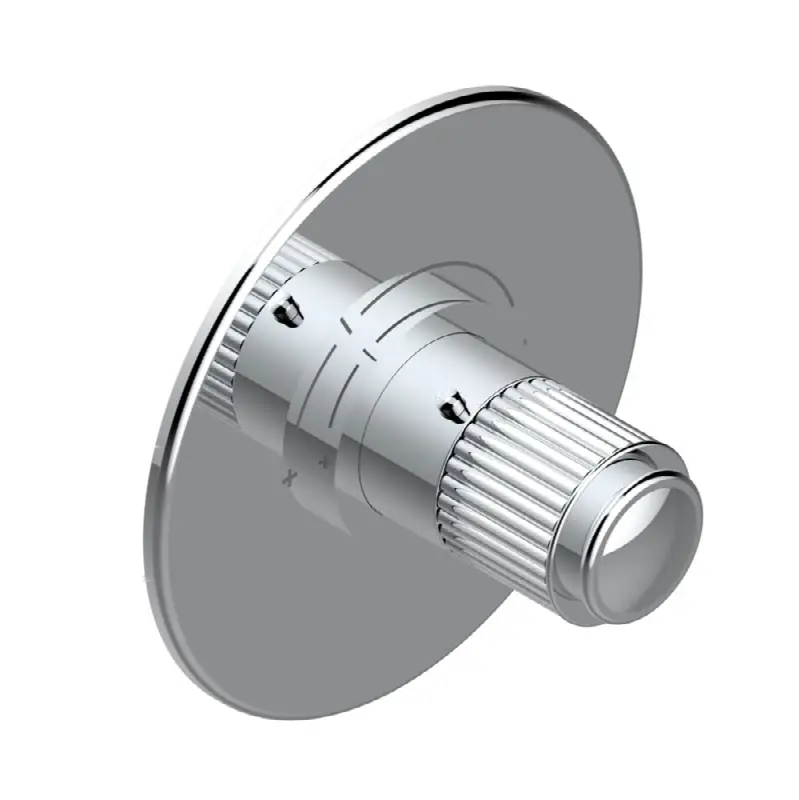 Trim for THG thermostatic valve, rough part supplied with fixing box ref. 5 200AE/US - Round plate model