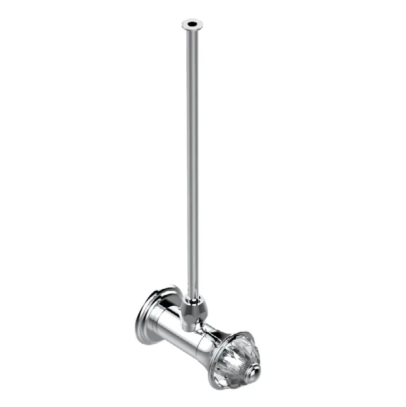 Angle supply valve with 3/8" adaptor set for toilet