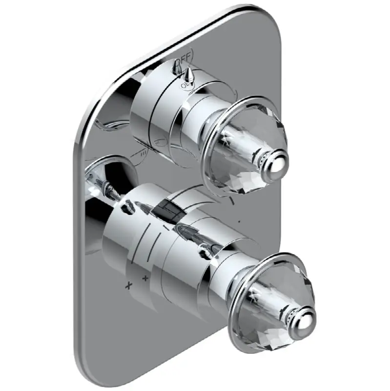 Trim for thg thermostat with 2-way diverter, rough part supplied with fixing box ref. 5 500AE/US