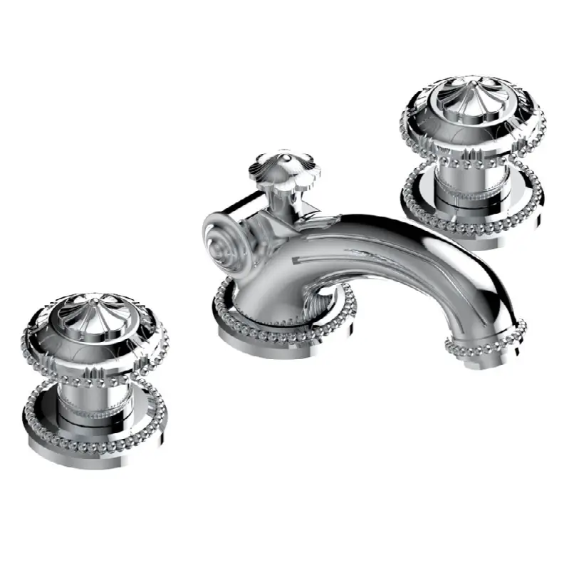 Widespread lavatory set with drain