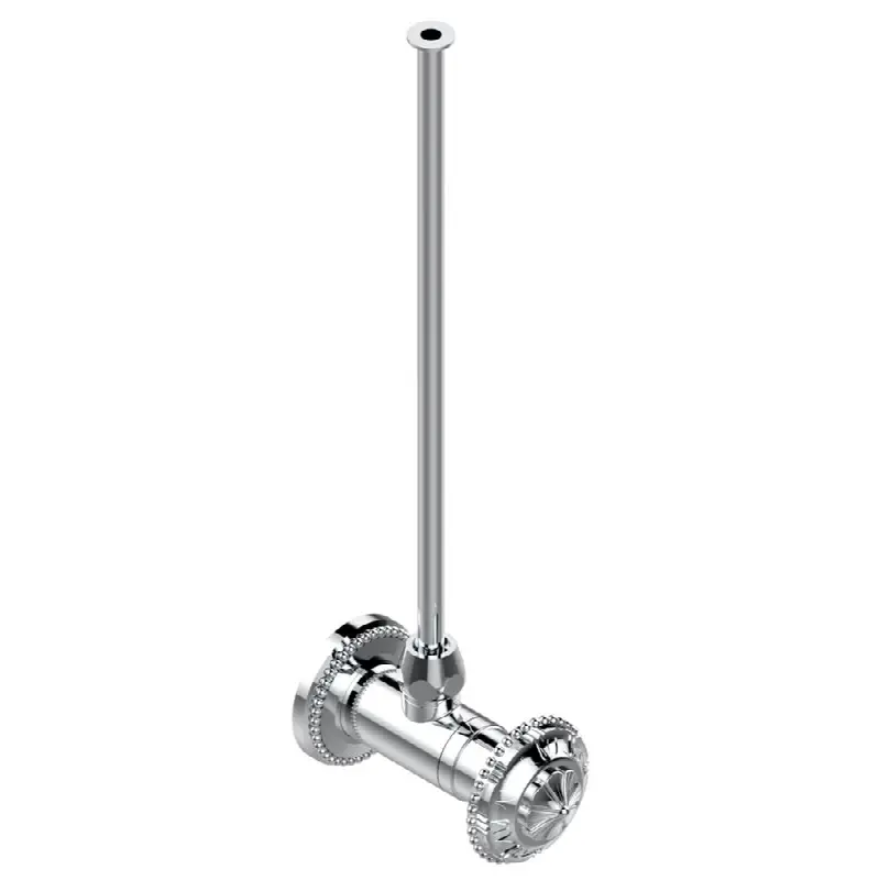 Angle supply valve with 3/8" adaptor set for toilet