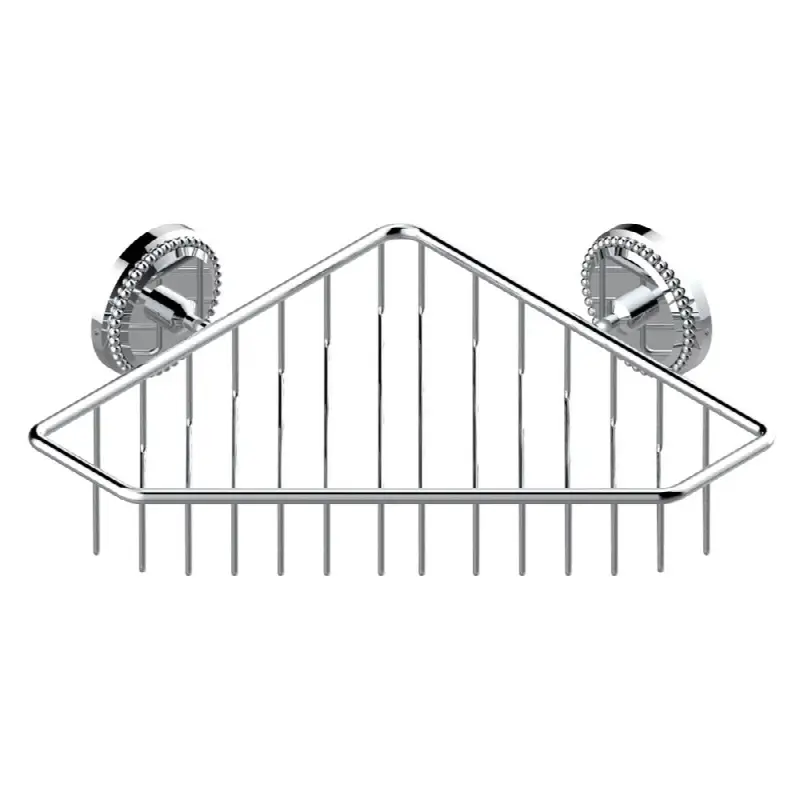 Large corner soap basket, wall mounted