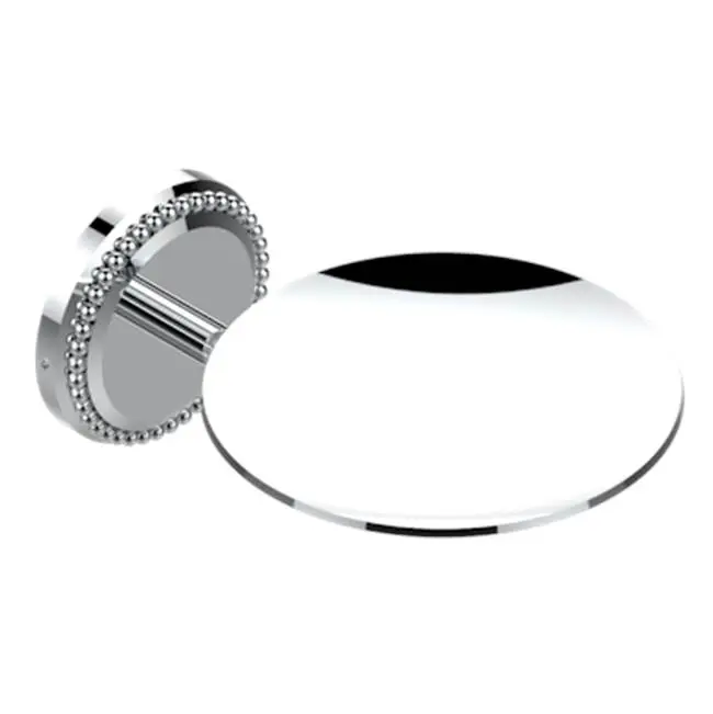 Soap Dish, Wall Mounted, 4" Diameter