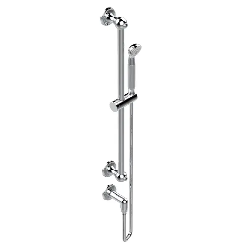 Slide bar with handhsower and elbow