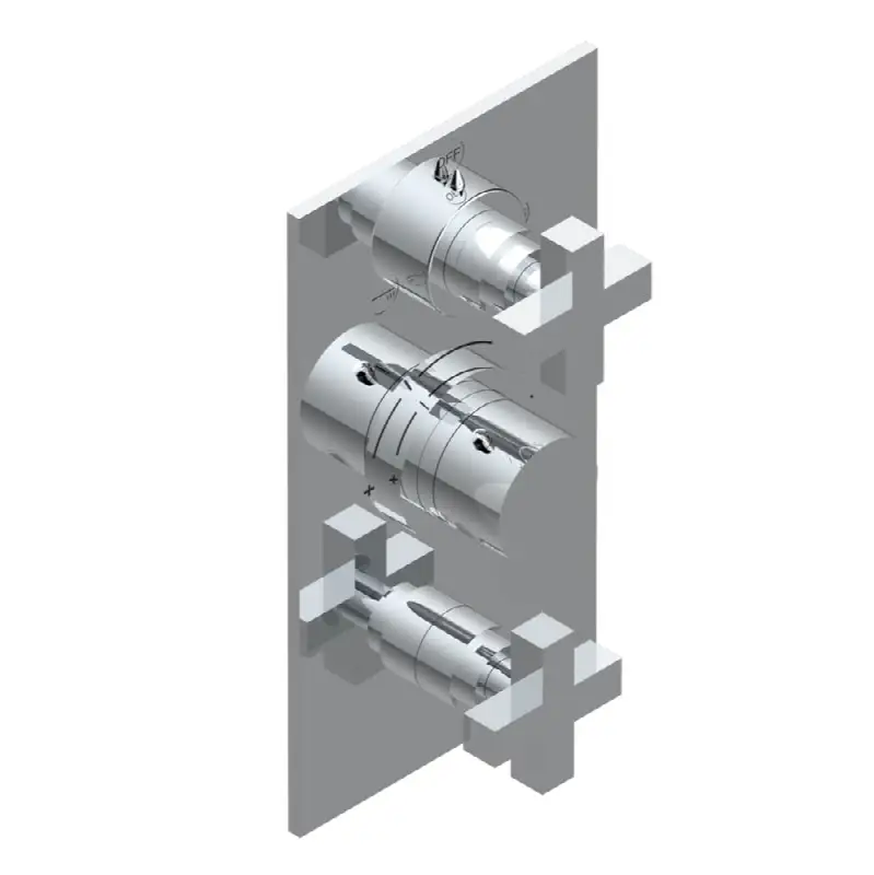 Trim for thg thermostat with 2-way diverter and on/off control, rough part supplied with fixing box ref. .5 540AE/US