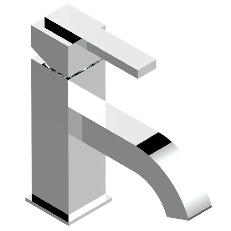 Single Lever Faucet with Drain - Long Spout