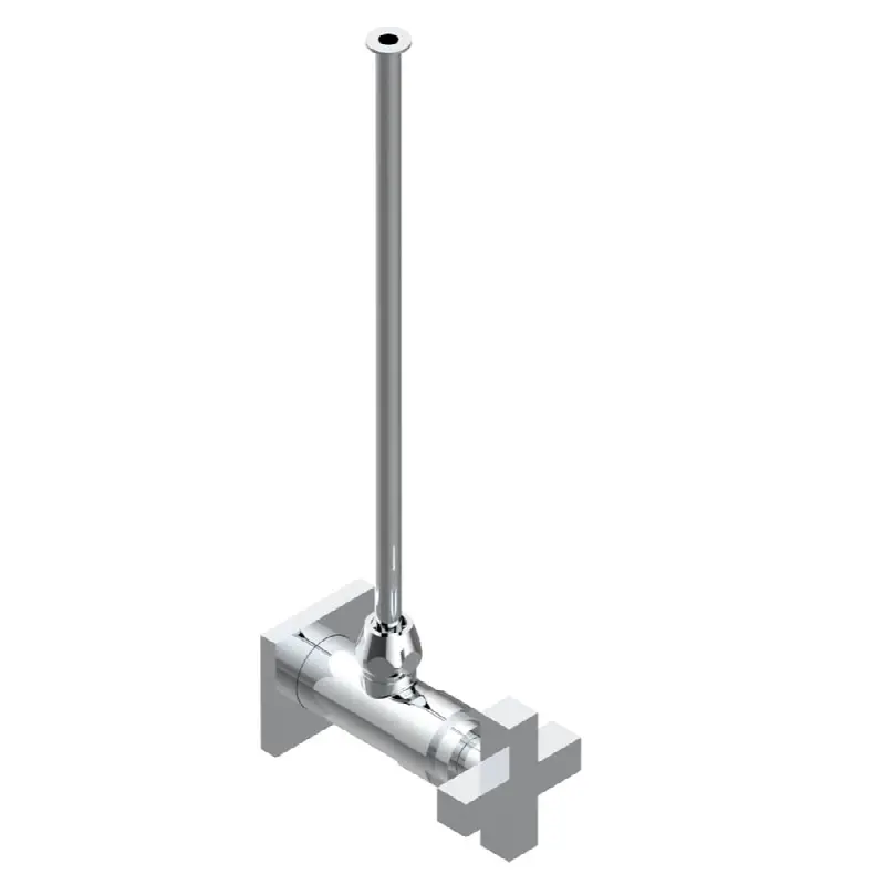 Angle supply valve with 3/8" adaptor set for toilet
