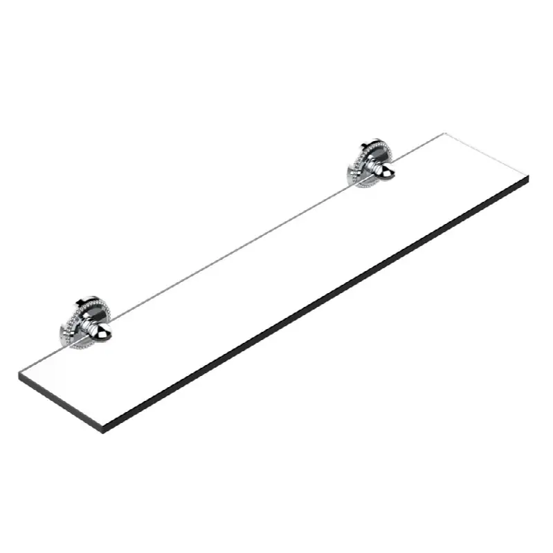 Glass shelf with brackets