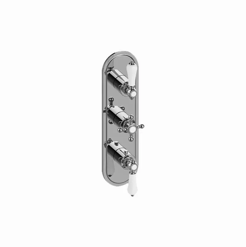 Adley Traditional M-Series Valve Trim with Three Handles