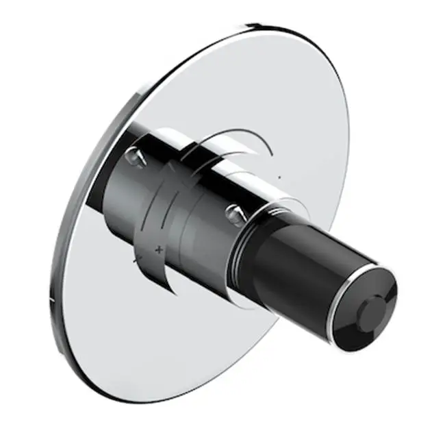 Trim For Thg Thermostatic Valve, Rough Part Supplied With Fixing Box Ref. 5 200ae/us - Round Plate Model