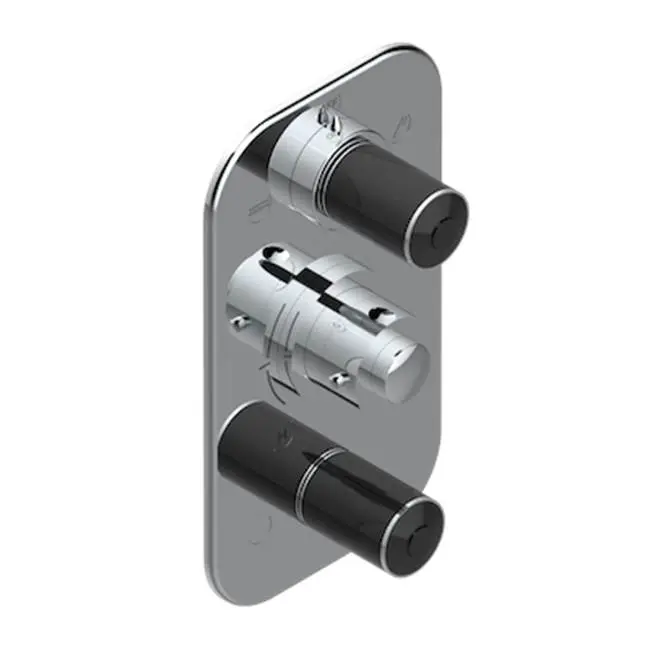 Trim For Thg Thermostat 3 Functions, With One Off Function And 2 Outlets And One Single Off Function - Rough Part Supplied With Fixing Box