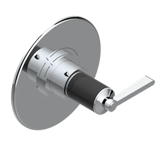 Trim For Thg Thermostatic Valve, Rough Part Supplied With Fixing Box Ref. 5 200ae/us - Round Plate Model