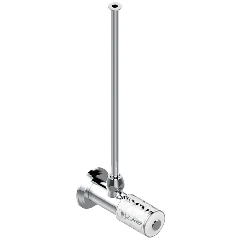 Angle supply valve with 3/8" adaptor set for toilet