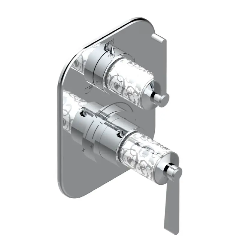 Trim for thg thermostat with 2-way diverter, rough part supplied with fixing box ref. 5 500AE/US