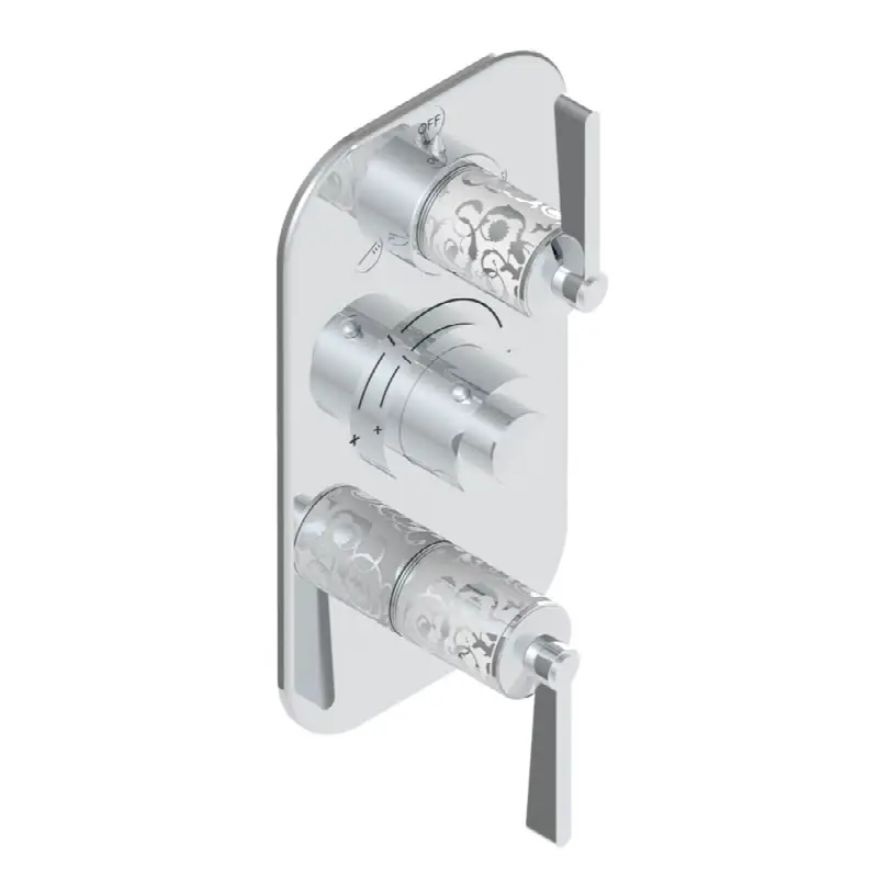 Trim for thg thermostat with 2-way diverter and on/off control, rough part supplied with fixing box ref. .5 540AE/US