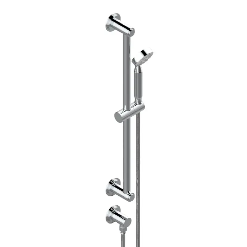 Slide bar with handhsower and elbow