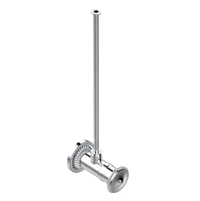 Angle supply valve with 3/8" adaptor set for toilet