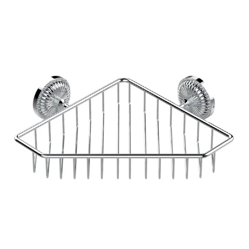 Large corner soap basket, wall mounted