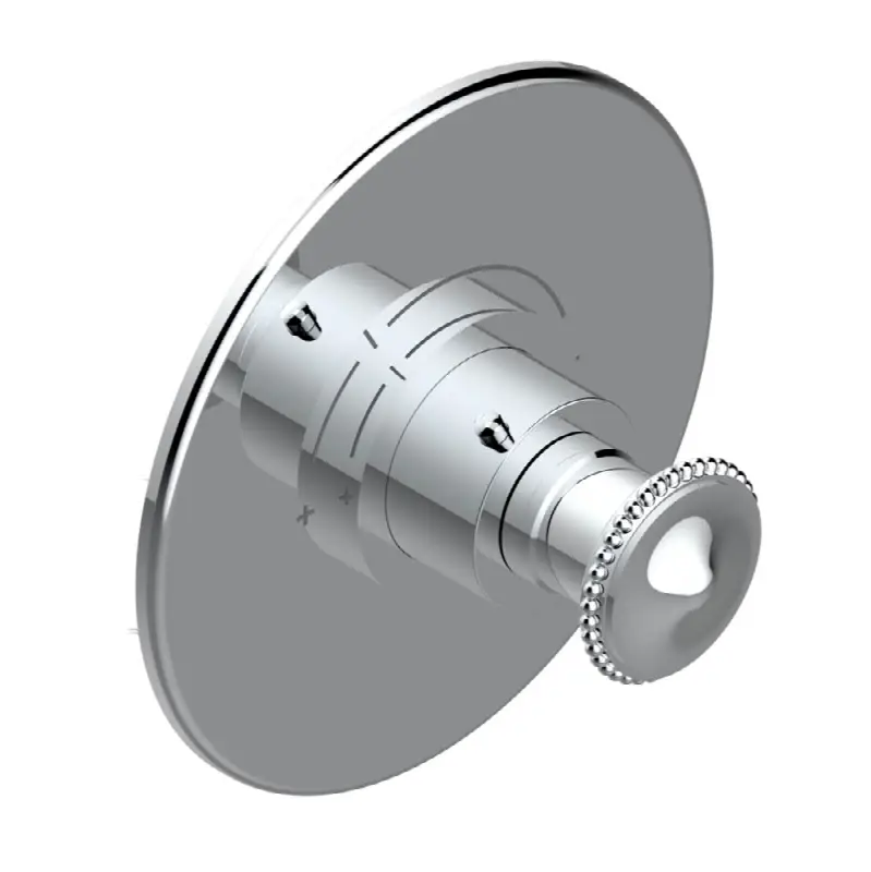 Trim for THG thermostatic valve, rough part supplied with fixing box ref. 5 200AE/US - Round plate model