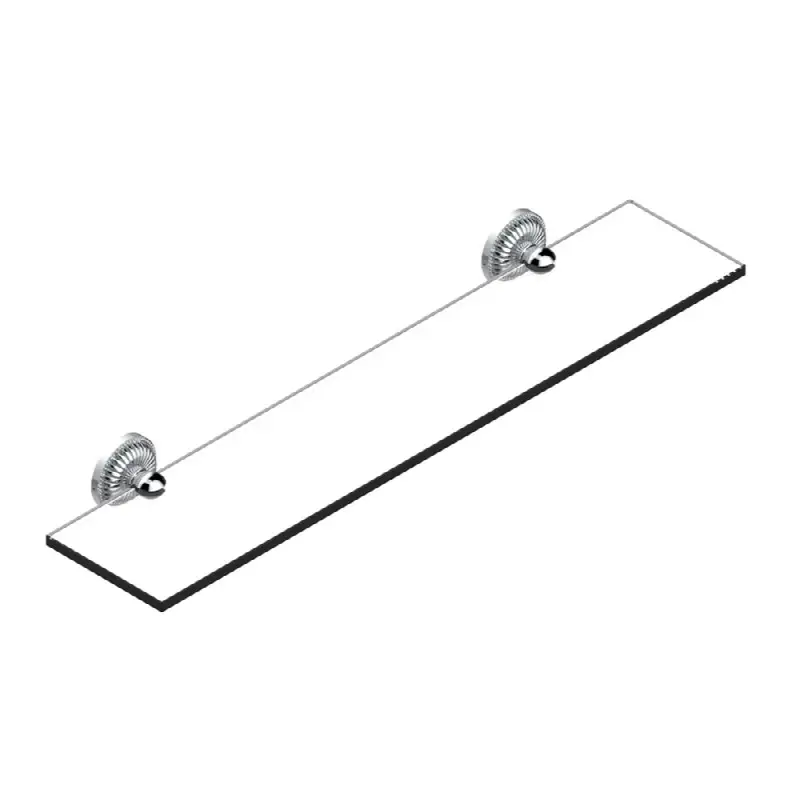 Glass shelf with brackets