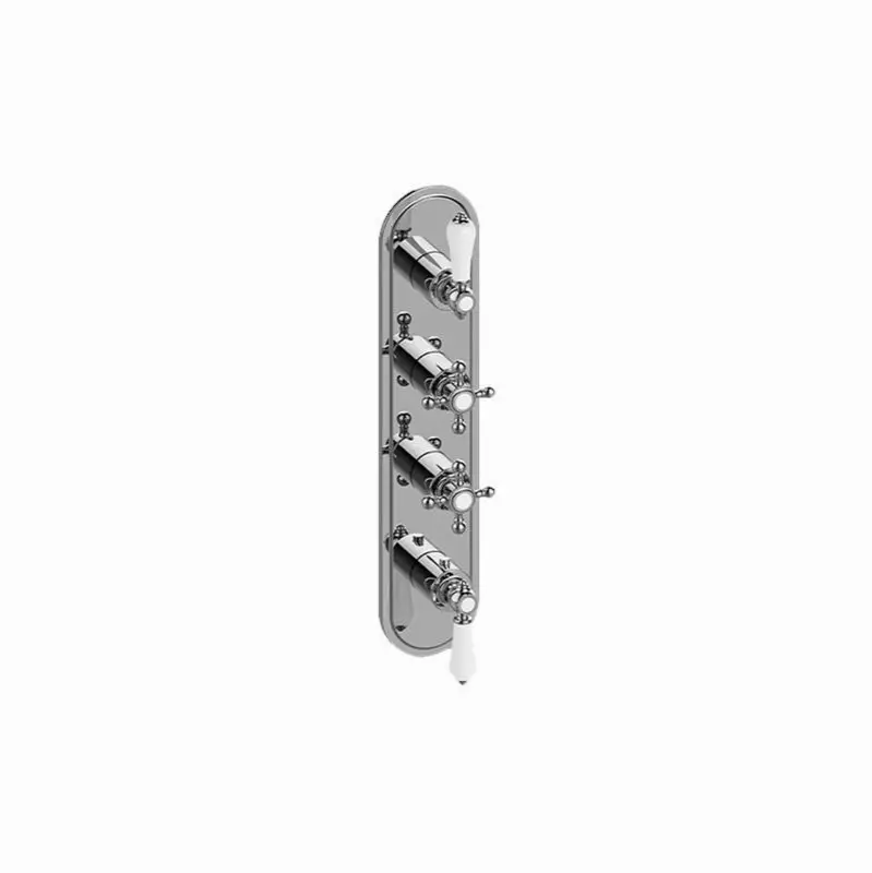 Adley Traditional M-Series Valve Trim with Four Handles