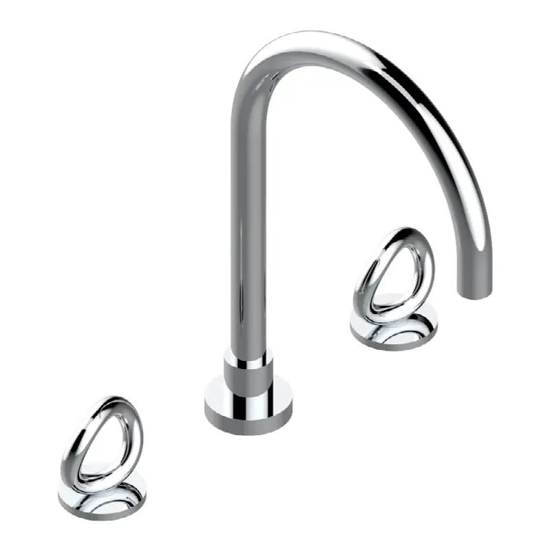 Roman tub set with 3/4" valves