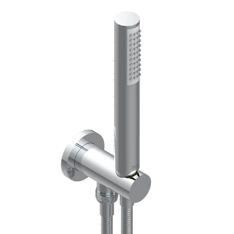 Wall mounted handshower with integrated fixed hook