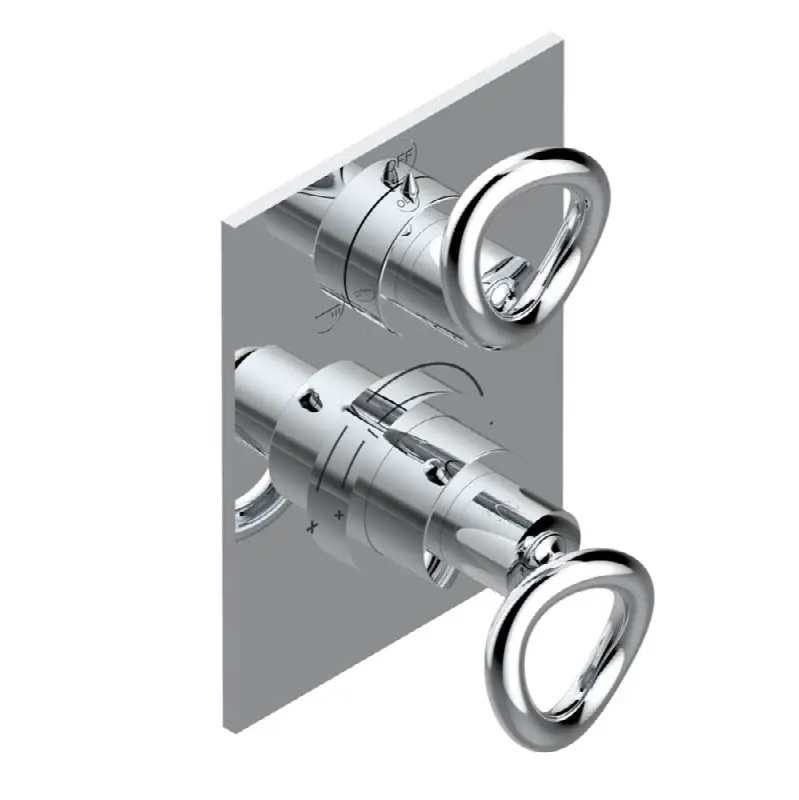 Trim for thg thermostat with 2-way diverter, rough part supplied with fixing box ref. 5 500AE/US