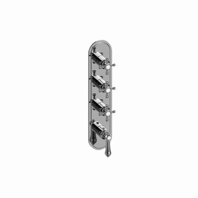Adley Traditional M-Series Valve Trim with Four Handles