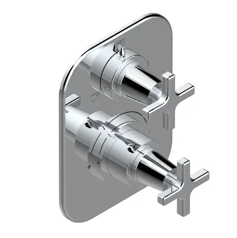 Trim for thg thermostat with 2-way diverter, rough part supplied with fixing box ref. 5 500AE/US