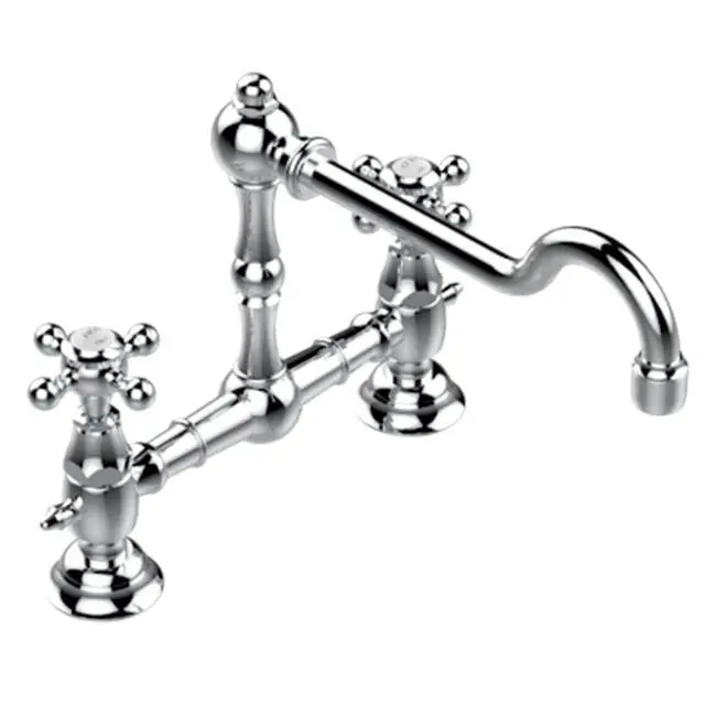 Exposed Lavatory Or Kitchen Faucet 8" Ctc, 2-hole, Less Drain
