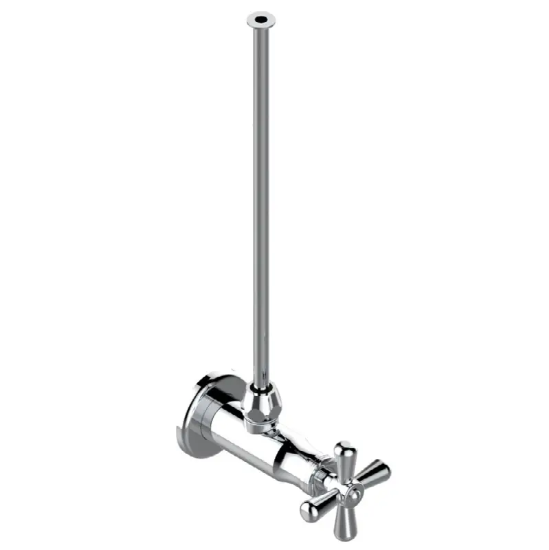 Angle supply valve with 3/8" adaptor set for toilet