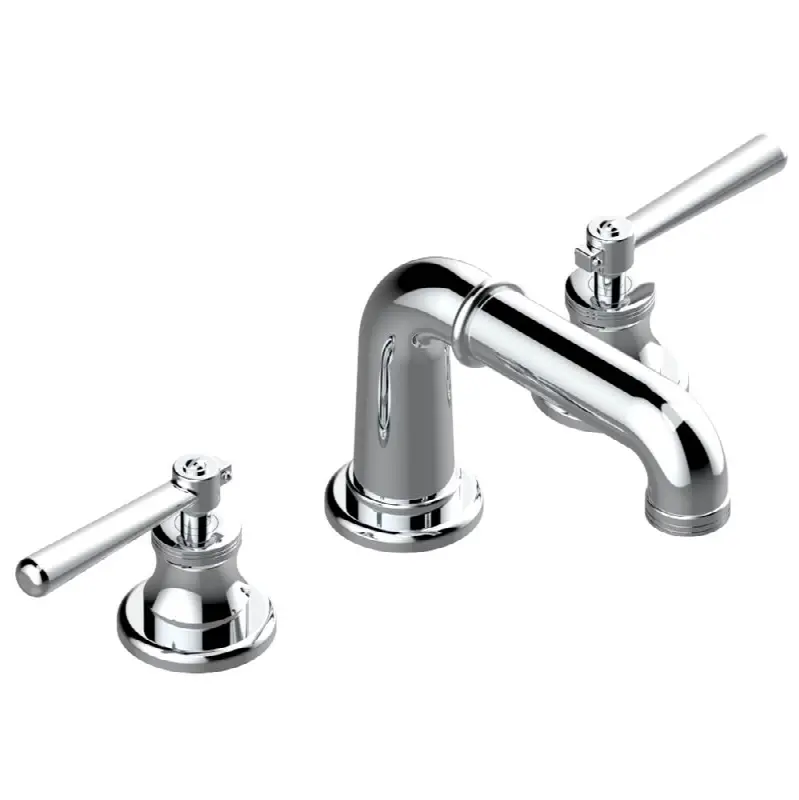 Widespread lavatory set with drain