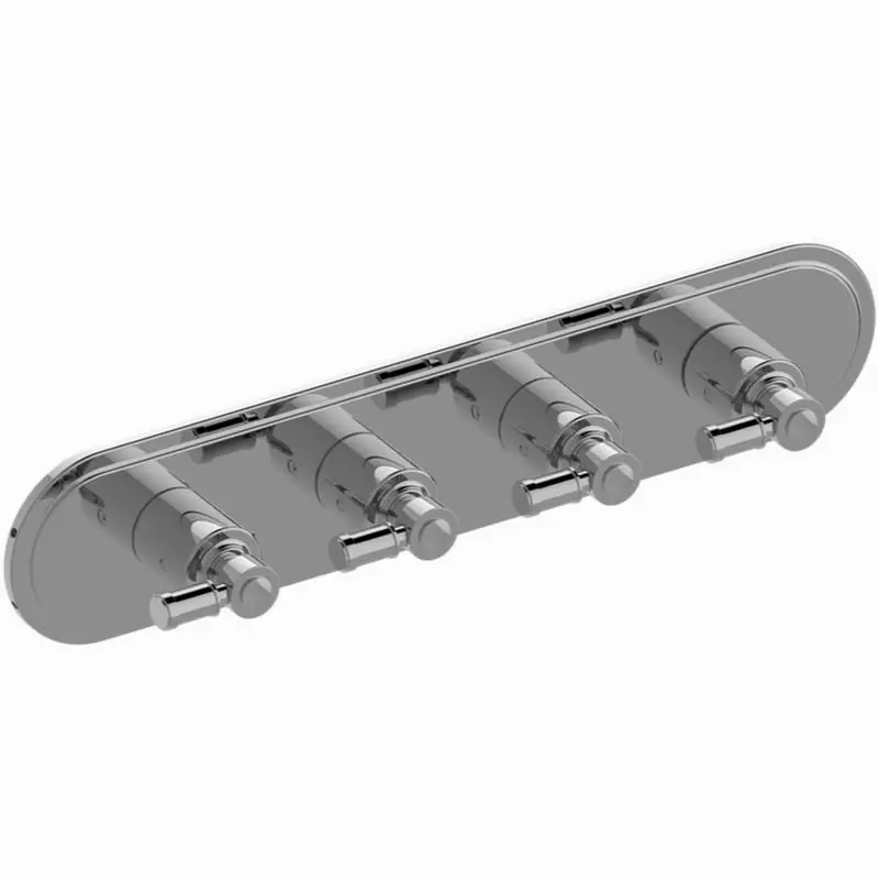 Bali Traditional M-Series Valve Trim with Four Handles (Horizontal Orientation)