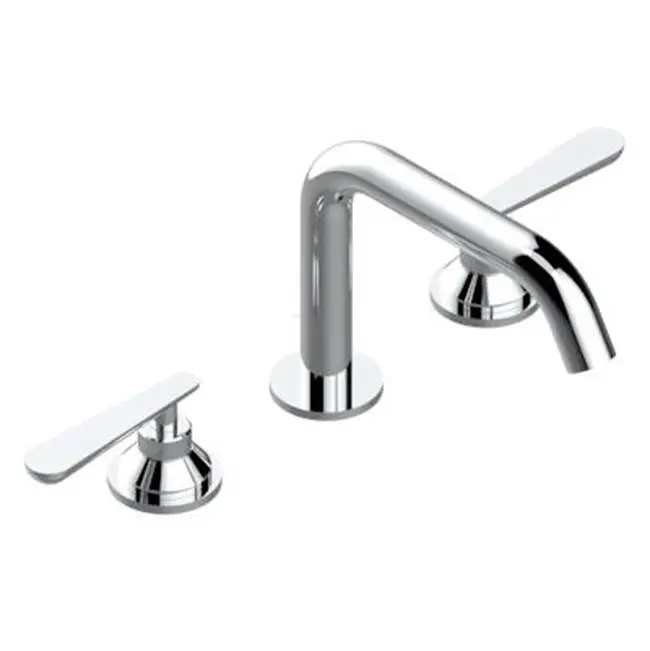 Widespread lavatory set with drain