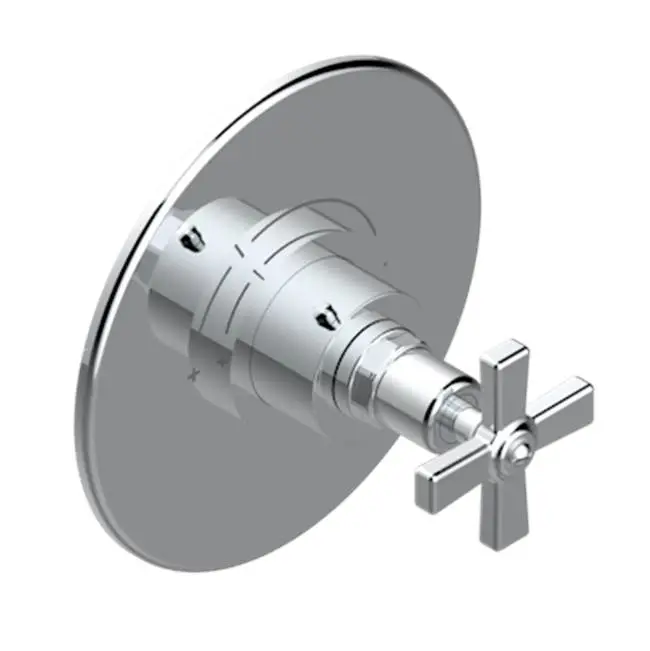 Trim For Thg Thermostatic Valve, Rough Part Supplied With Fixing Box Ref. 5 200ae/us - Round Plate Model