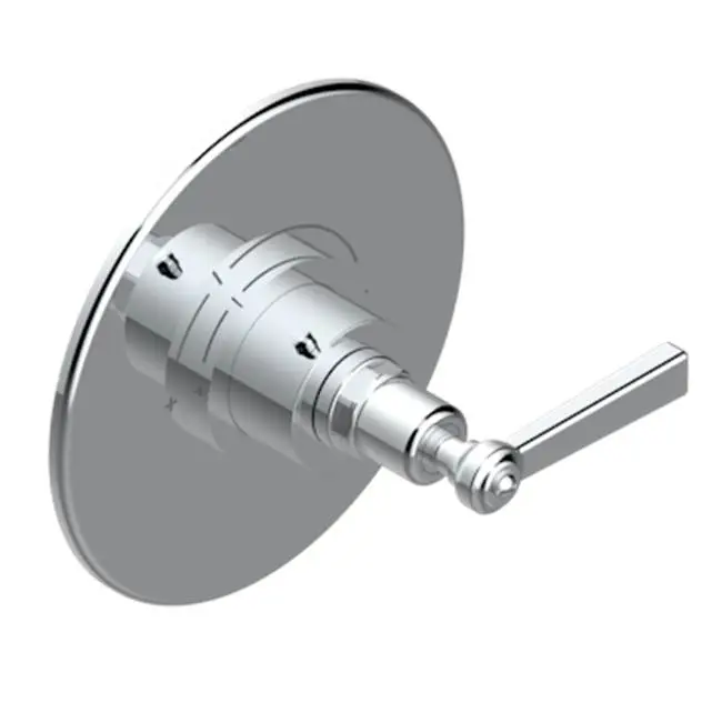 Trim For Thg Thermostatic Valve, Rough Part Supplied With Fixing Box Ref. 5 200ae/us - Round Plate Model