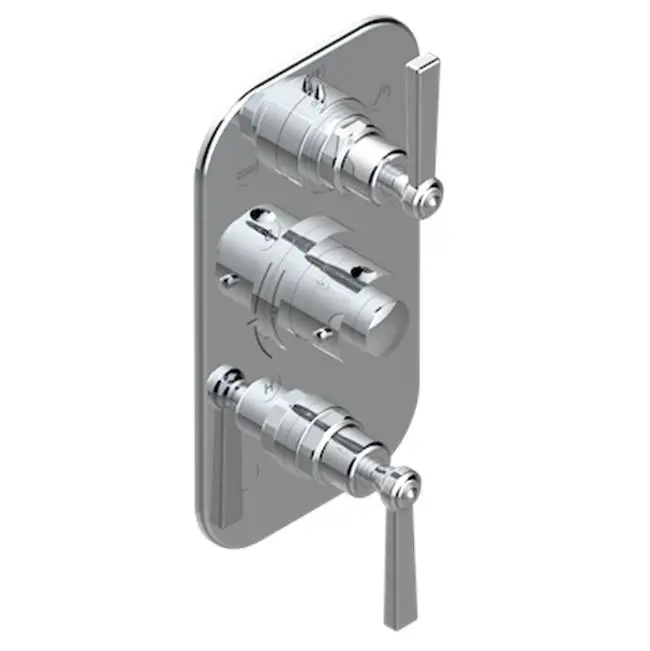 Trim For Thg Thermostat 3 Functions, With One Off Function And 2 Outlets And One Single Off Function - Rough Part Supplied With Fixing Box