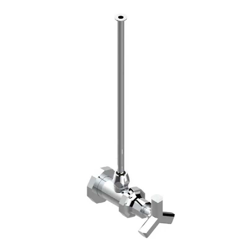Angle supply valve with 3/8" adaptor set for toilet