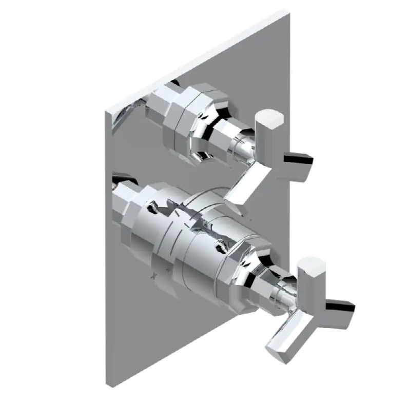 Trim for THG thermostatic valve 1 volume control, rough part supplied with fixing box ref.5 300AE/US